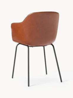 Outlet Silla de cuero sintético con reposabrazos Fiji Sillas Con Reposabrazos|Sillas