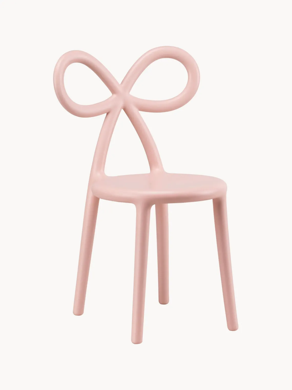 Decoración Infantil|Mesas Y Sillas Infantiles>Qeeboo Silla de diseño Ribbon Rosa claro mate