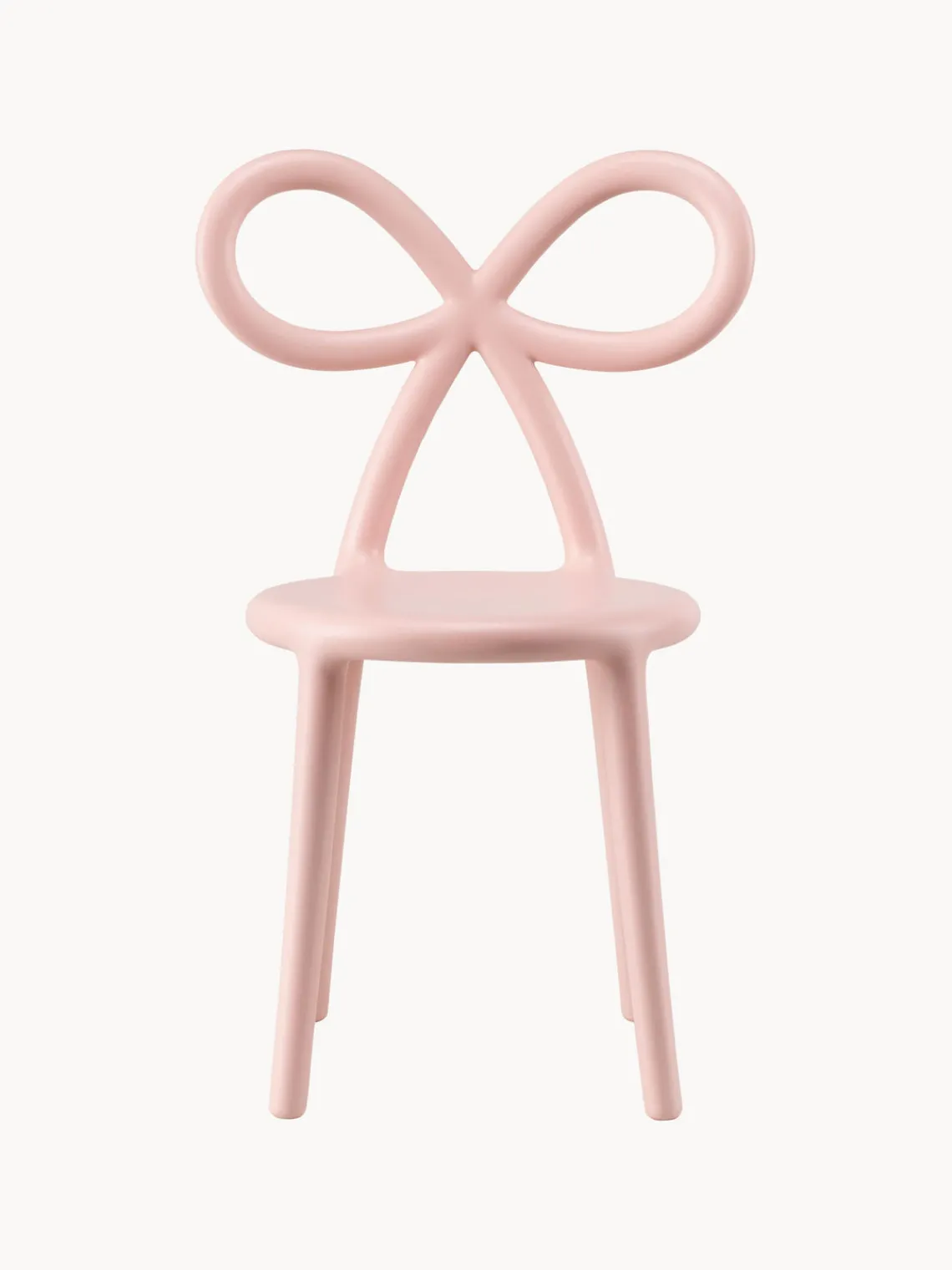 Decoración Infantil|Mesas Y Sillas Infantiles>Qeeboo Silla de diseño Ribbon Rosa claro mate