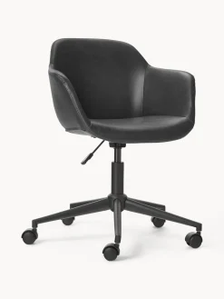 Clearance Silla de escritorio con asiento estrecho de cuero sintético Fiji Sillas De Escritorio|Sillas De Escritorio