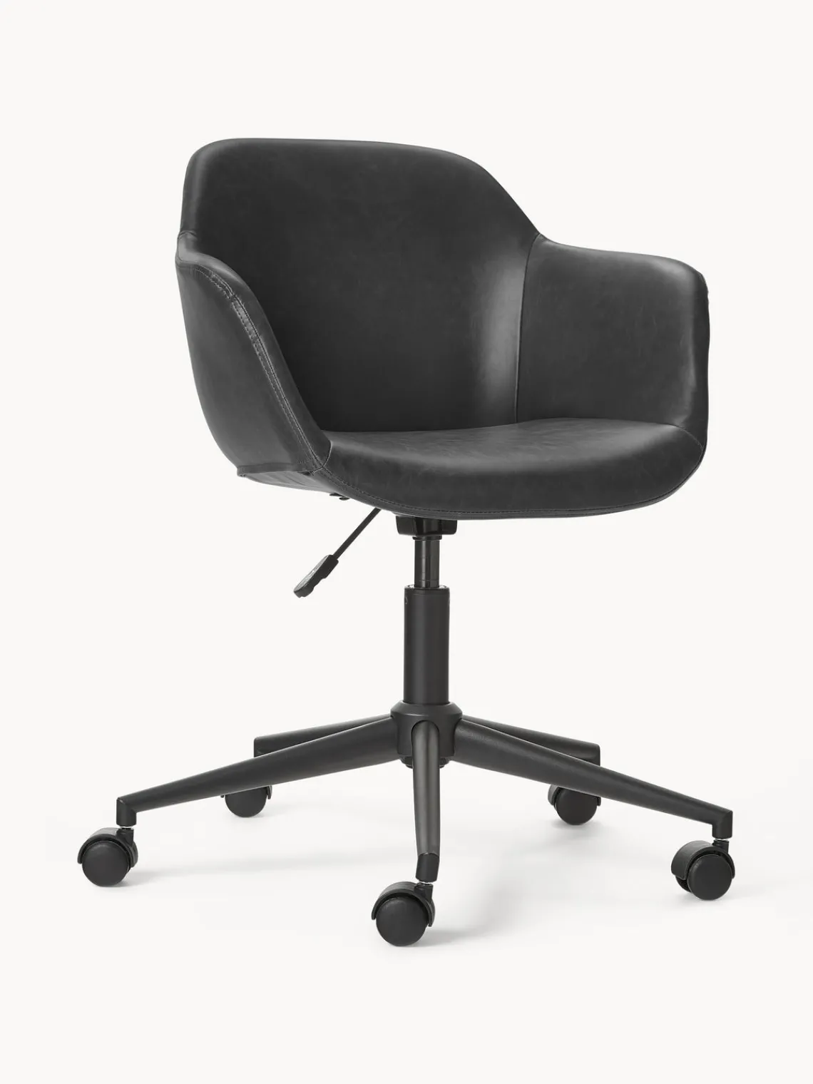 Clearance Silla de escritorio con asiento estrecho de cuero sintético Fiji Sillas De Escritorio|Sillas De Escritorio