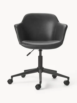 Clearance Silla de escritorio con asiento estrecho de cuero sintético Fiji Sillas De Escritorio|Sillas De Escritorio