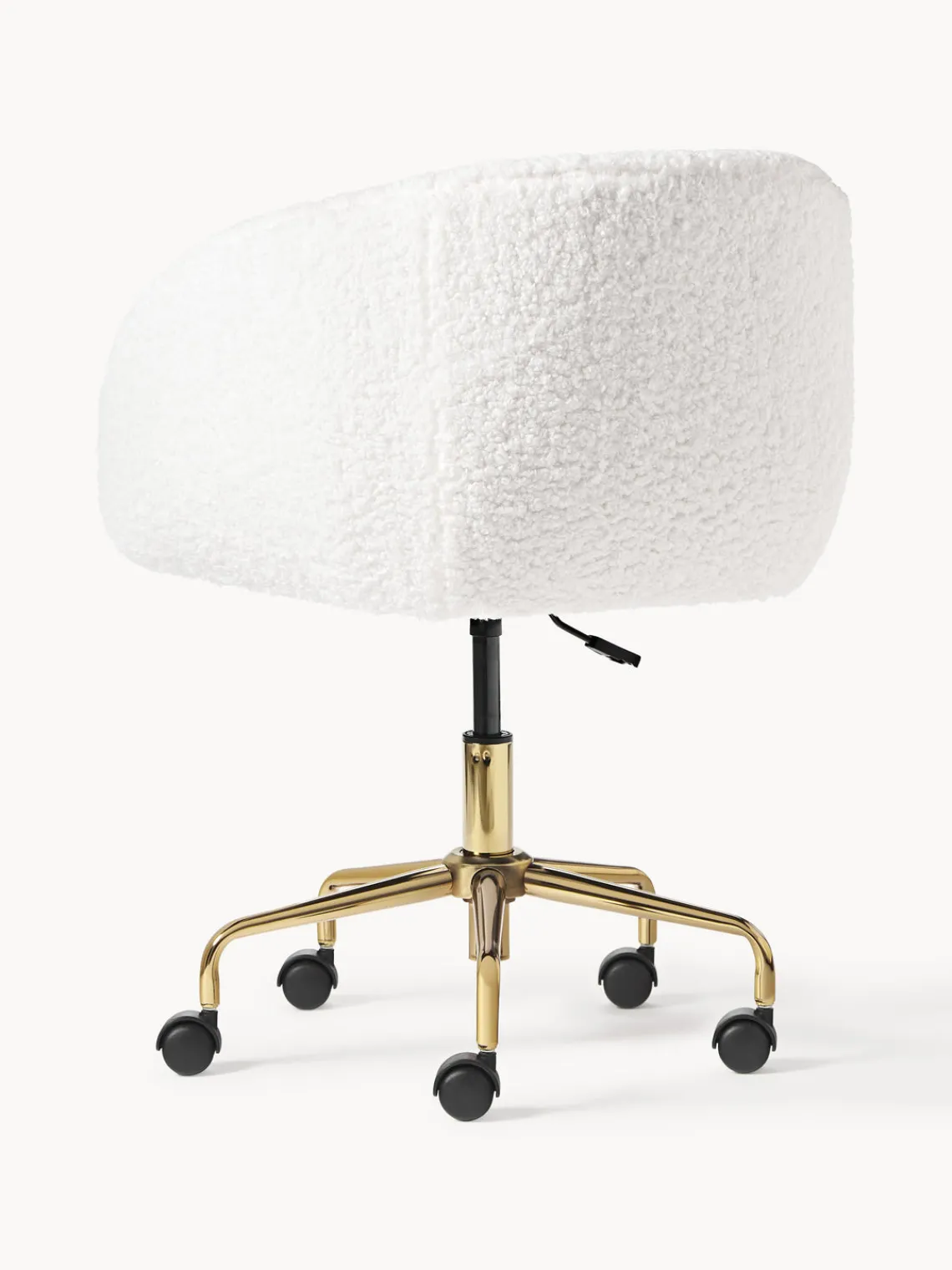 Sillas De Escritorio|Sillas De Escritorio>Westwing Collection Silla de escritorio de borreguillo Emmie, altura regulable