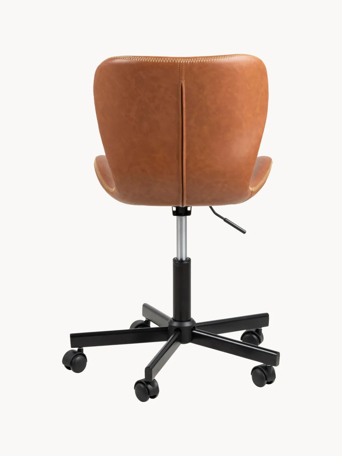 Sillas De Escritorio|Sillas De Escritorio> Silla de escritorio de cuero sintético Batilda, altura regulable