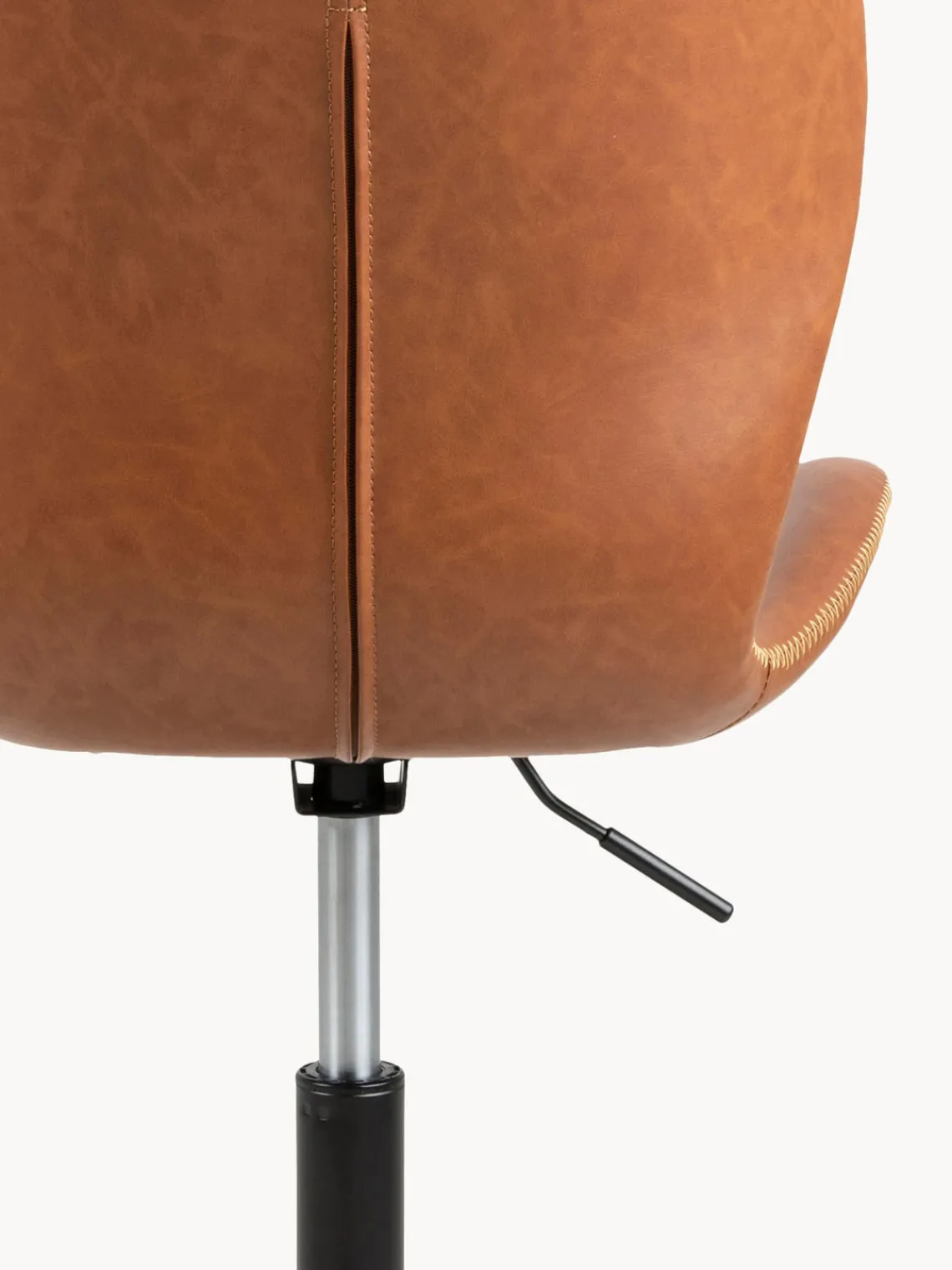 Sillas De Escritorio|Sillas De Escritorio> Silla de escritorio de cuero sintético Batilda, altura regulable