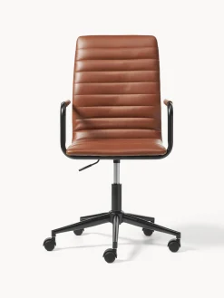 Outlet Silla de escritorio de cuero sintético Winslow, altura regulable Sillas De Escritorio|Sillas De Escritorio