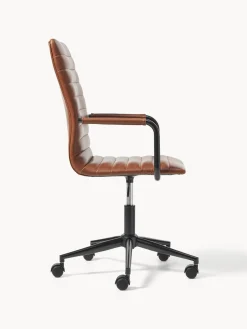 Outlet Silla de escritorio de cuero sintético Winslow, altura regulable Sillas De Escritorio|Sillas De Escritorio