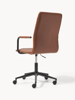 Outlet Silla de escritorio de cuero sintético Winslow, altura regulable Sillas De Escritorio|Sillas De Escritorio