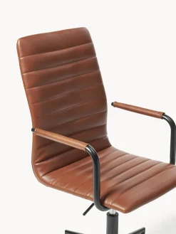 Outlet Silla de escritorio de cuero sintético Winslow, altura regulable Sillas De Escritorio|Sillas De Escritorio