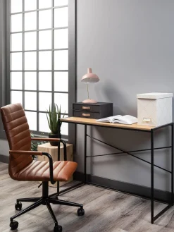 Outlet Silla de escritorio de cuero sintético Winslow, altura regulable Sillas De Escritorio|Sillas De Escritorio