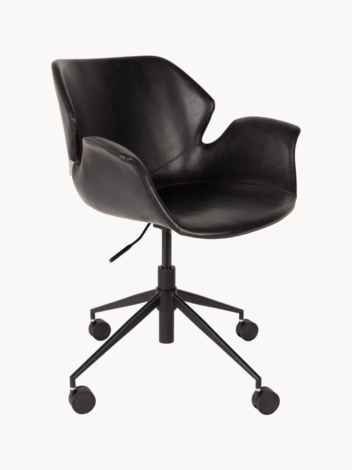 Sillas De Escritorio|Sillas De Escritorio>Zuiver Silla de escritorio de cuero sintético Nikki, altura regulable