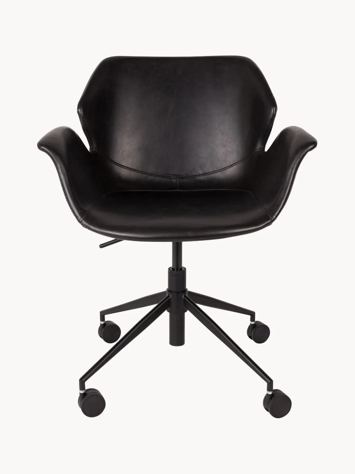 Sillas De Escritorio|Sillas De Escritorio>Zuiver Silla de escritorio de cuero sintético Nikki, altura regulable