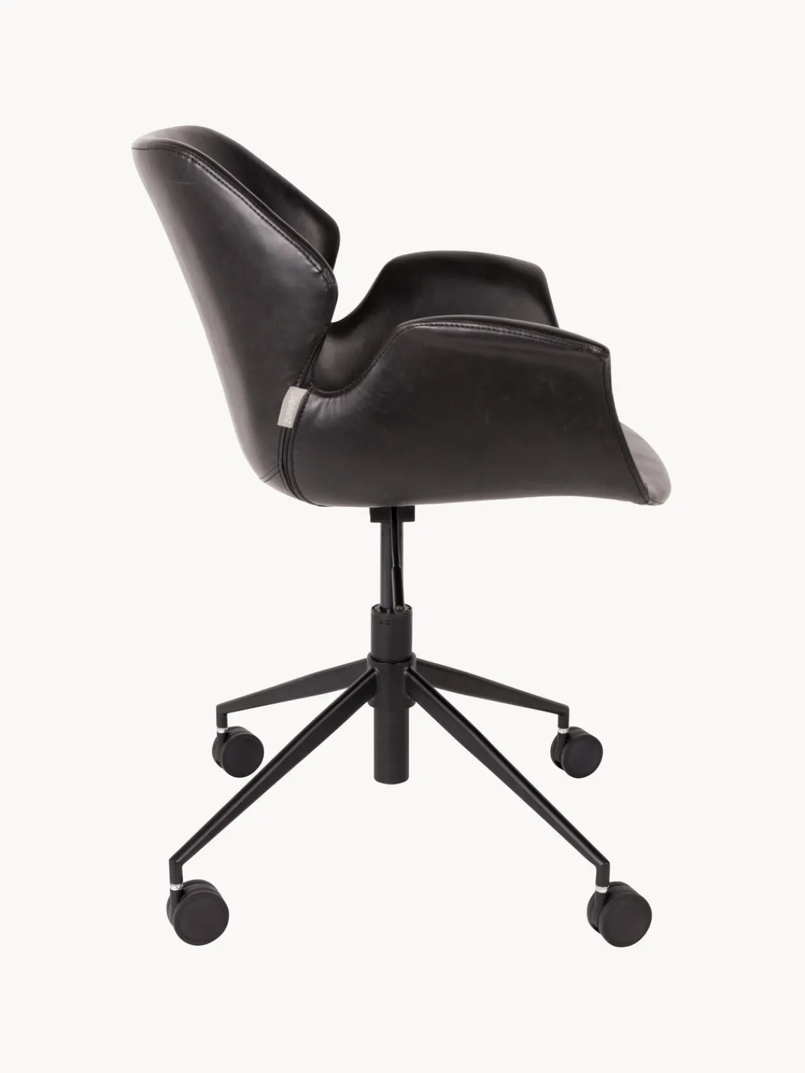 Sillas De Escritorio|Sillas De Escritorio>Zuiver Silla de escritorio de cuero sintético Nikki, altura regulable
