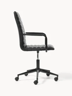 Sillas De Escritorio|Sillas De Escritorio></noscript> Silla de escritorio de cuero sintético Winslow, ajustable en altura Cuero sintético negro