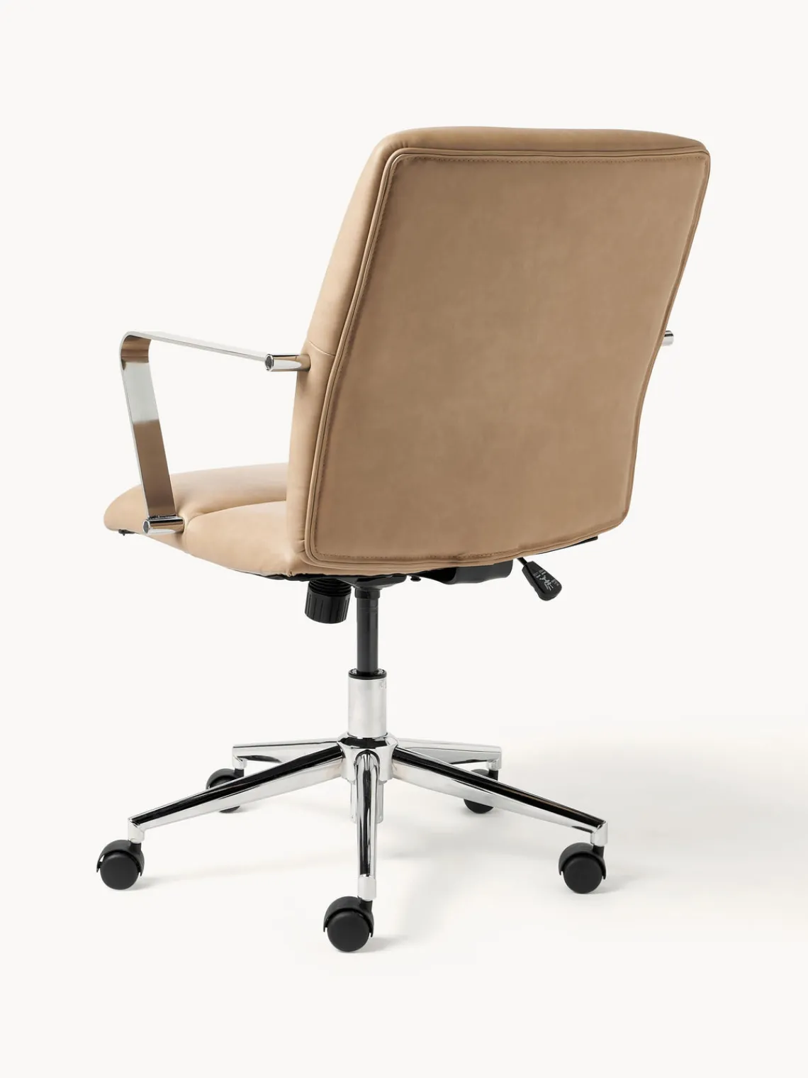 New Silla de escritorio de cuero sintético con reposabrazos Reto, altura regulable Sillas De Escritorio|Sillas De Escritorio