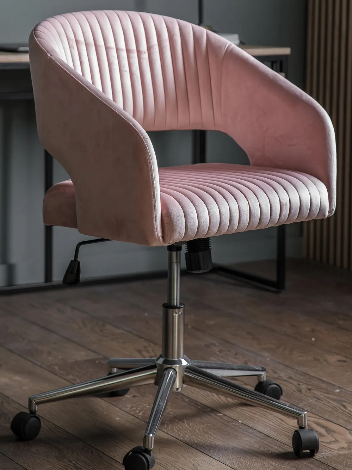 New Silla de escritorio de terciopelo Murray, altura regulable Sillas De Escritorio|Sillas De Escritorio