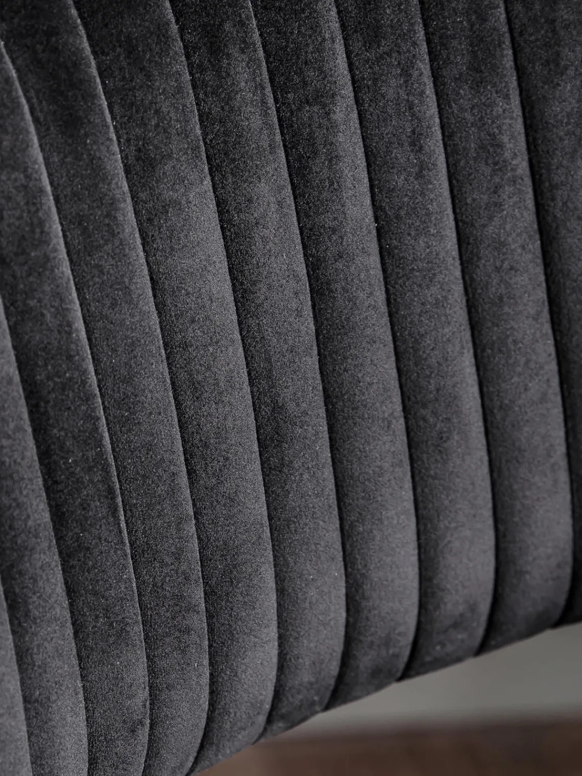 Sillas De Escritorio|Sillas De Escritorio> Silla de escritorio de terciopelo regulable en altura Murray Terciopelo negro, plateado