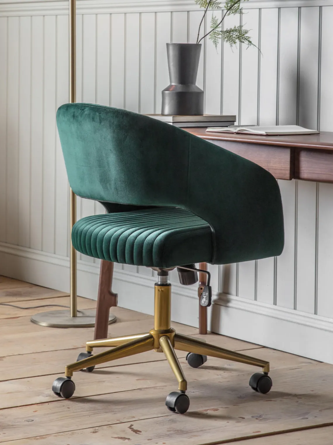 Discount Silla de escritorio de terciopelo regulable en altura Murray Sillas De Escritorio|Sillas De Escritorio