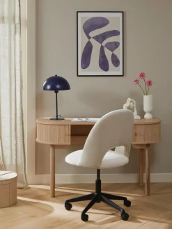 New Silla de escritorio de terciopelo Rachel, altura regulable Sillas De Escritorio|Sillas De Escritorio