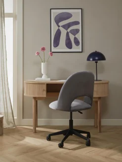 New Silla de escritorio de terciopelo Rachel, altura regulable Sillas De Escritorio|Sillas De Escritorio