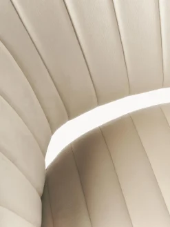 Discount Silla de escritorio de terciopelo con reposabrazos Laria, altura regulable Sillas De Escritorio|Sillas De Escritorio