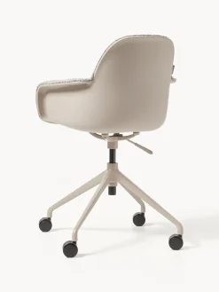 Outlet Silla de escritorio en tejido bouclé Albert, regulable en altura Sillas De Escritorio|Sillas De Escritorio