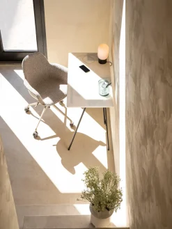 Outlet Silla de escritorio en tejido bouclé Albert, regulable en altura Sillas De Escritorio|Sillas De Escritorio