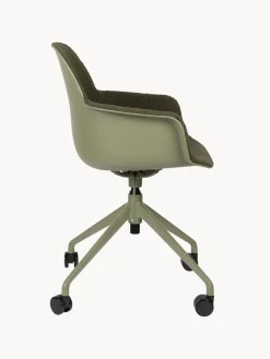 Sillas De Escritorio|Sillas De Escritorio></noscript>Zuiver Silla de escritorio en tejido bouclé Albert, regulable en altura Bouclé verde
