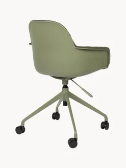 Sillas De Escritorio|Sillas De Escritorio></noscript>Zuiver Silla de escritorio en tejido bouclé Albert, regulable en altura Bouclé verde