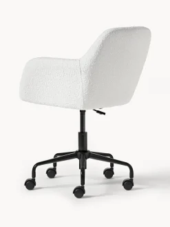 Sale Silla de escritorio en tejido bouclé Lucie Sillas De Escritorio|Sillas De Escritorio