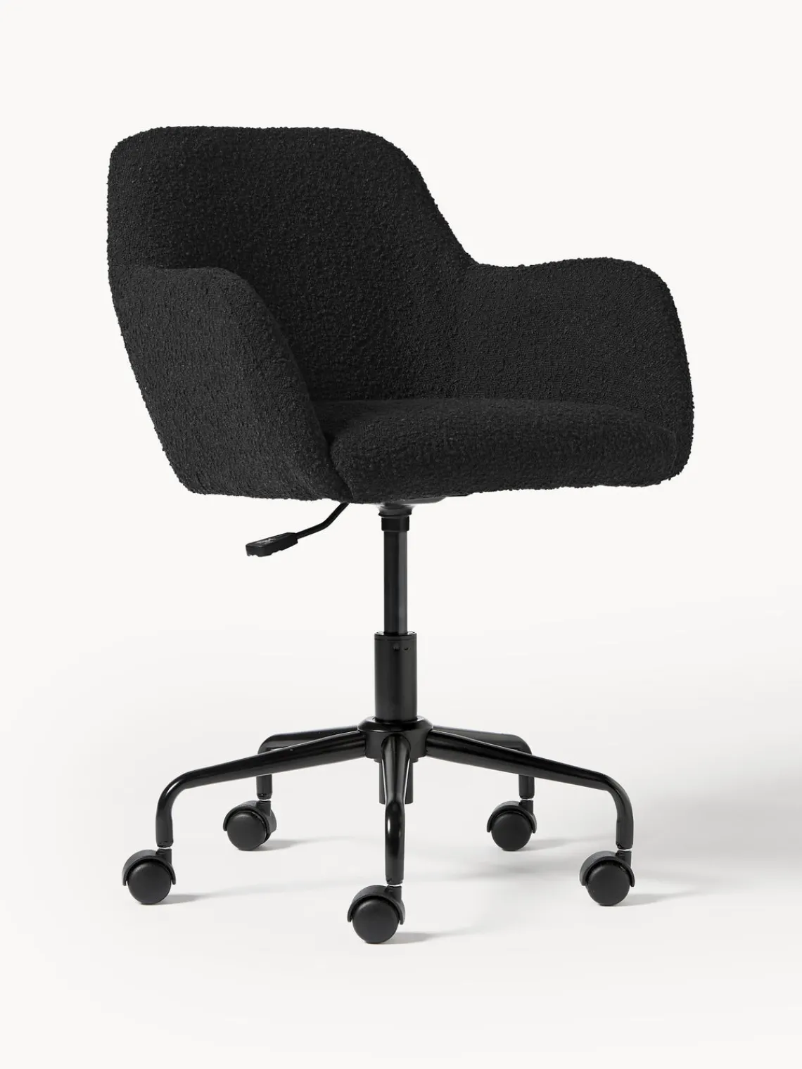 Discount Silla de escritorio en tejido bouclé Lucie Sillas De Escritorio|Sillas De Escritorio