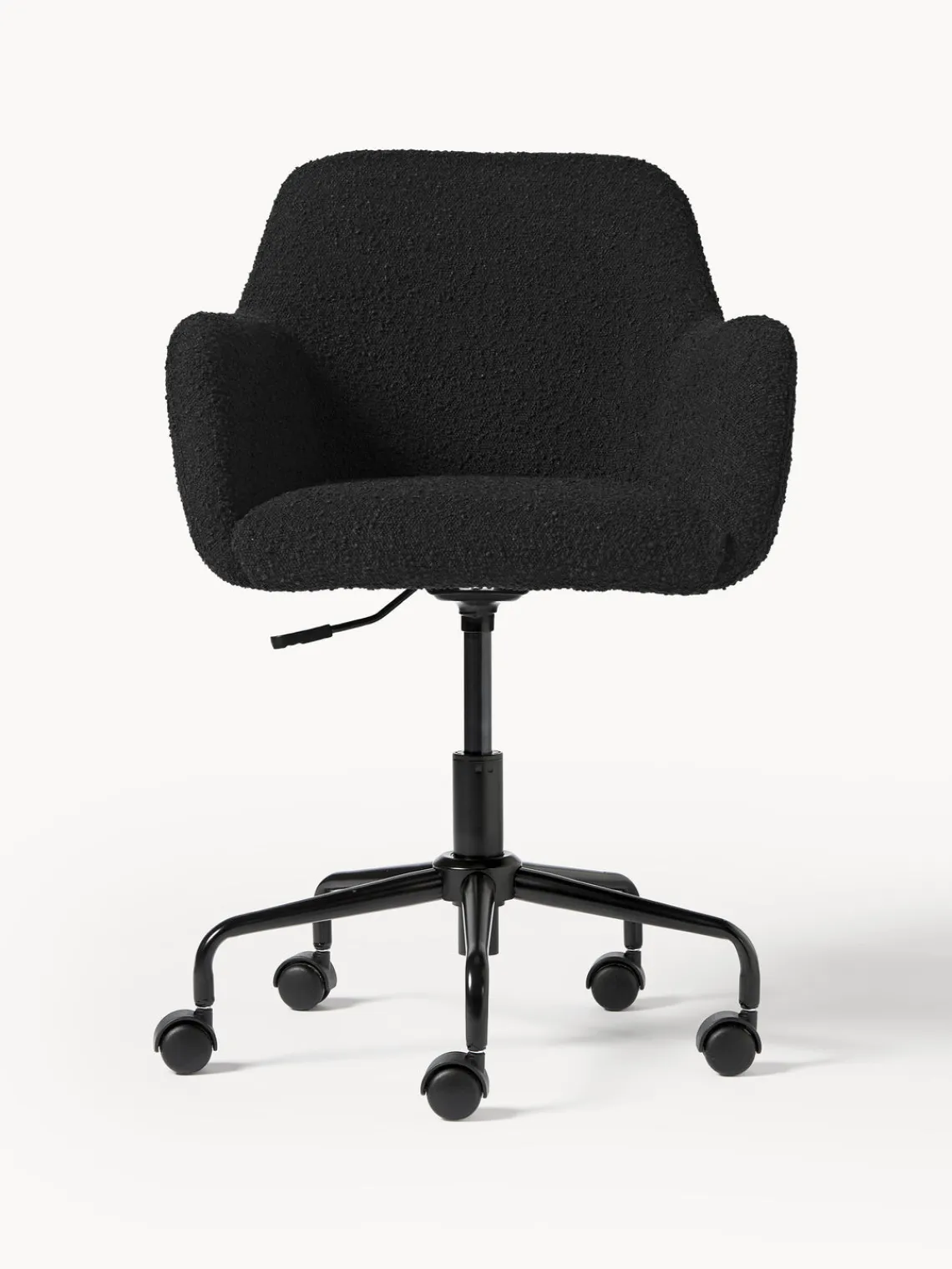 Discount Silla de escritorio en tejido bouclé Lucie Sillas De Escritorio|Sillas De Escritorio