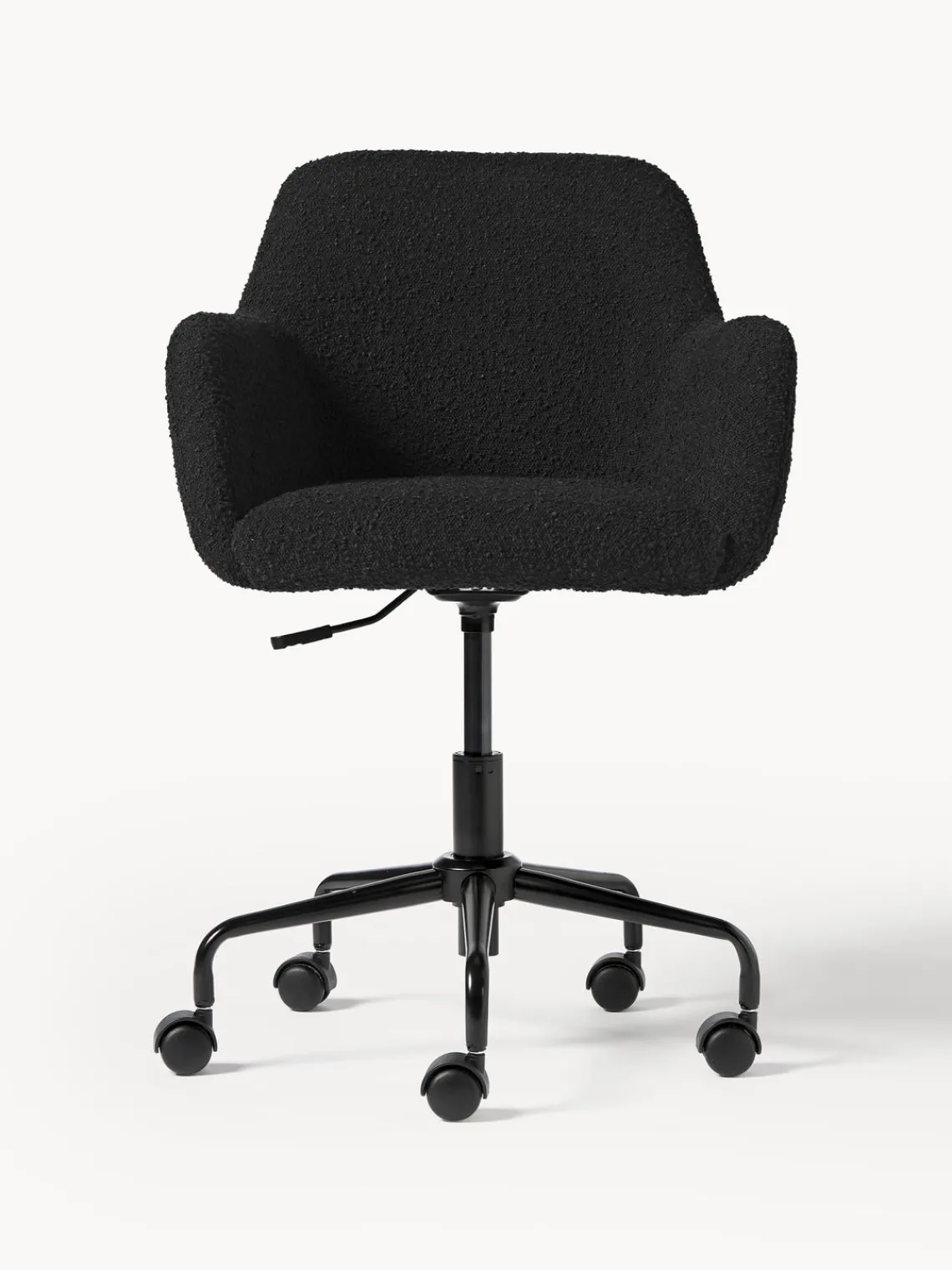 Discount Silla de escritorio en tejido bouclé Lucie Sillas De Escritorio|Sillas De Escritorio