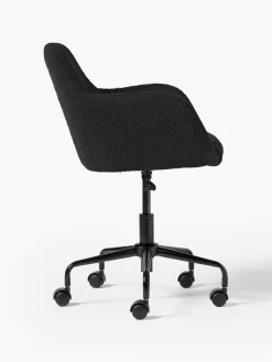 Discount Silla de escritorio en tejido bouclé Lucie Sillas De Escritorio|Sillas De Escritorio