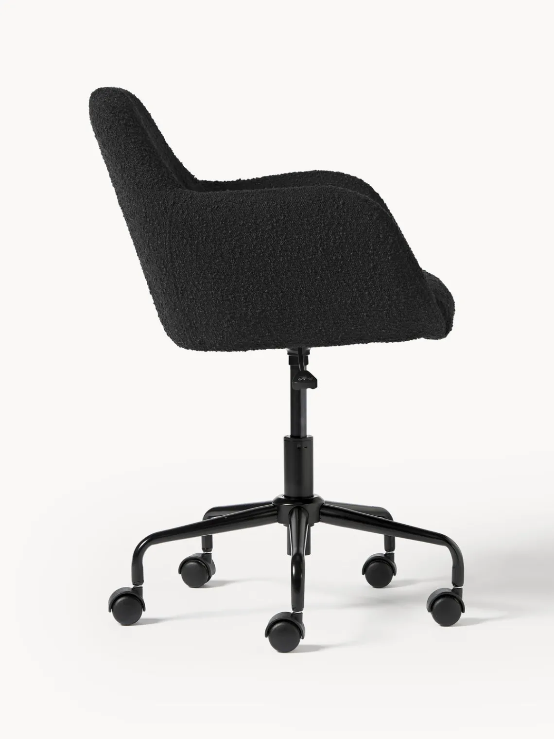 Discount Silla de escritorio en tejido bouclé Lucie Sillas De Escritorio|Sillas De Escritorio