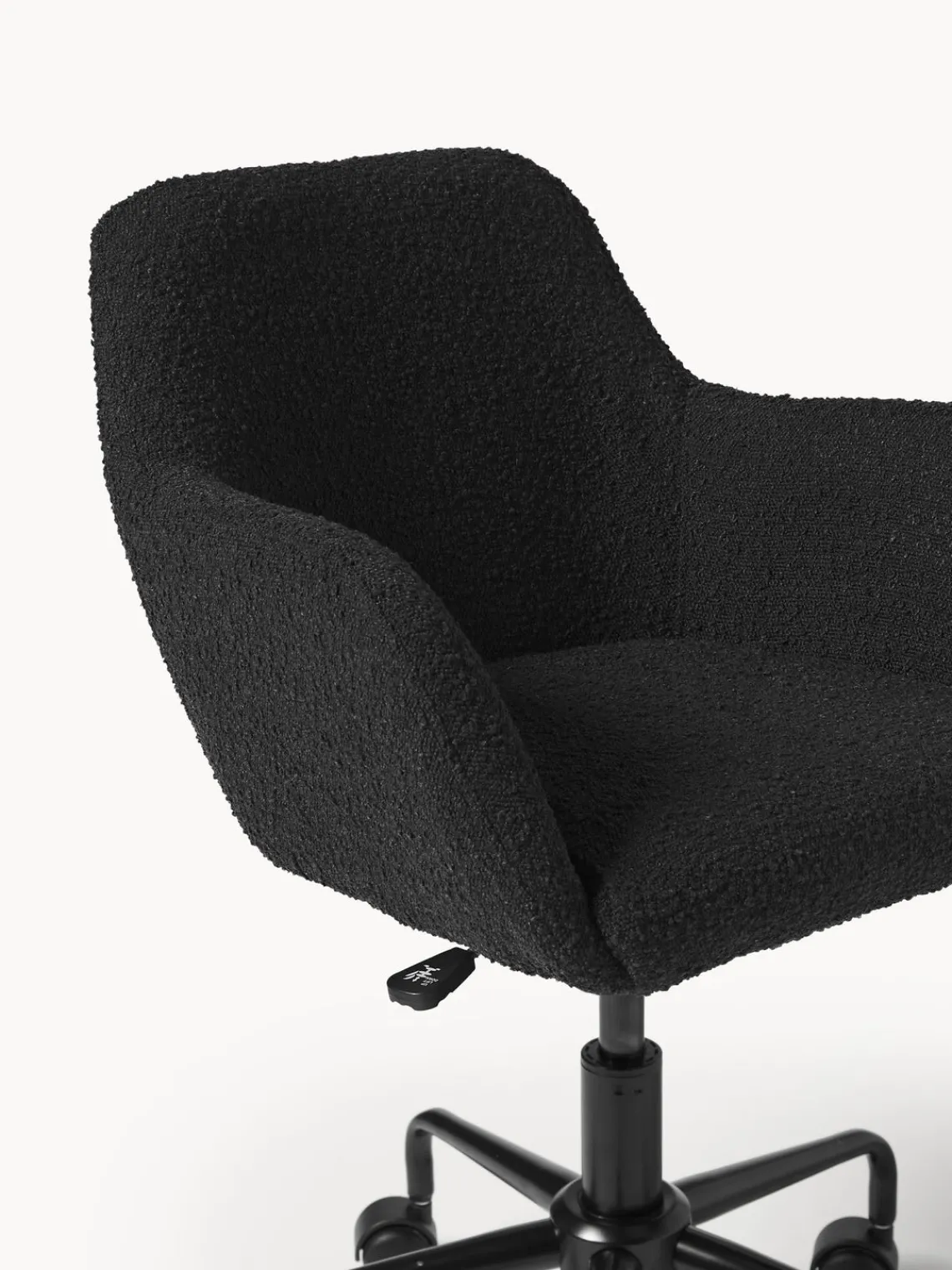 Discount Silla de escritorio en tejido bouclé Lucie Sillas De Escritorio|Sillas De Escritorio