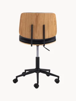 Sillas De Escritorio|Sillas De Escritorio> Silla de escritorio giratoria de piel sintética Owen, regulable en altura