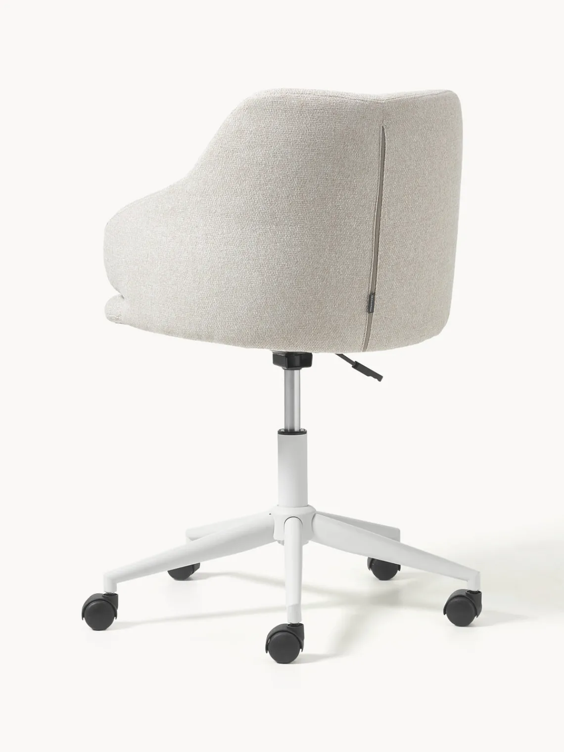 Sillas De Escritorio|Sillas De Escritorio> Silla de escritorio tapizada regulable en altura Einara Tejido gris claro