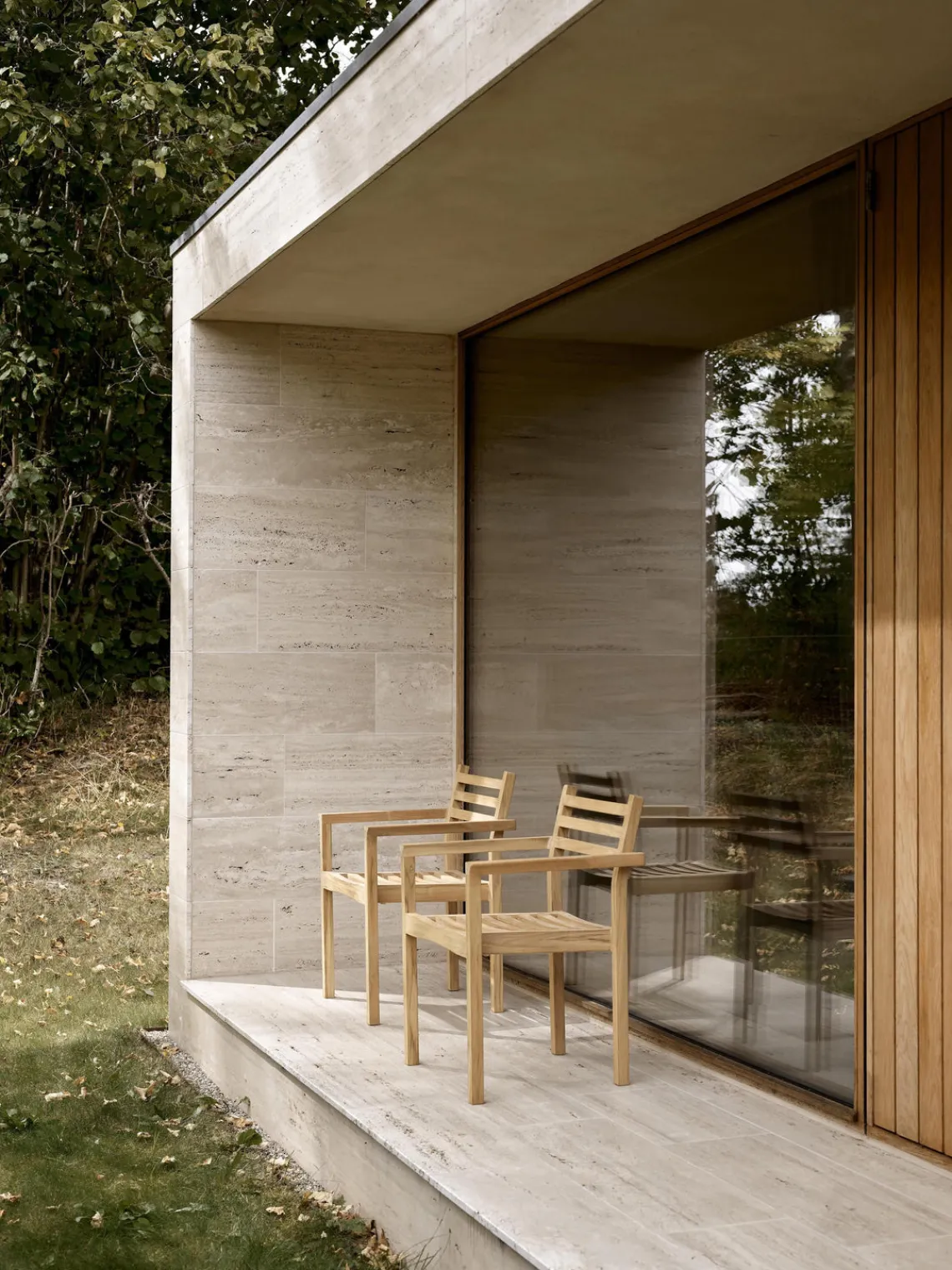 New Silla de jardín apilable de madera de teca AH502 Sillas De Jardín|Sillas De JardíN