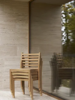 Best Silla de jardín apilable de madera de teca AH501 Sillas De Jardín|Sillas De Jardí­N