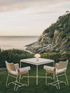 Sillas De Jardín|Sillas De Jardí­N>GUBI Silla de jardín con flecos Tropique Blanco, beige