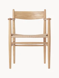 New Silla de madera con asiento tejido a mano CH37 Sillas De Madera|Sillas Con Reposabrazos