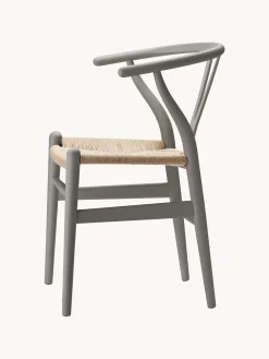 New Silla de madera con asiento tejido a mano CH24 Sillas
