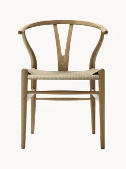 Sillas De Madera|Sillas>Carl Hansen & Søn Silla de madera con asiento tejido a mano CH24 Madera de roble barnizada, beige