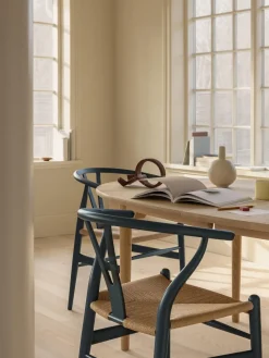 Outlet Silla de madera con asiento tejido a mano CH24 Sillas De Madera|Sillas