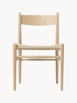 Outlet Silla de madera con asiento tejido a mano CH36 Sillas