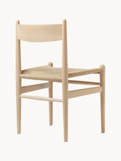 Outlet Silla de madera con asiento tejido a mano CH36 Sillas