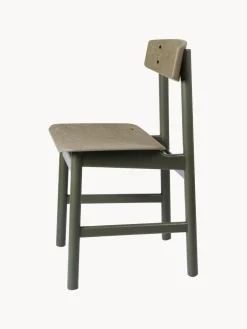 Sillas De Madera|Sillas></noscript>Mater Silla de madera Consciouos Greige, verde oliva