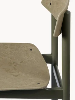Sillas De Madera|Sillas></noscript>Mater Silla de madera Consciouos Greige, verde oliva