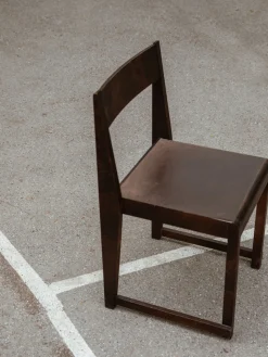 Sillas De Madera|Sillas>FRAMA Silla de madera de abedul 01 Madera de abedul lacada en oscuro